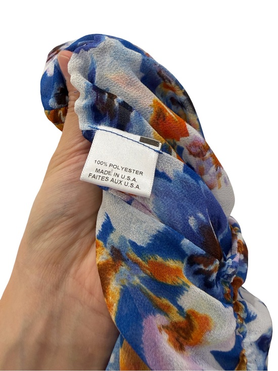 Misa los Angeles Saskia Blue Floral High-Low Maxi Skirt
